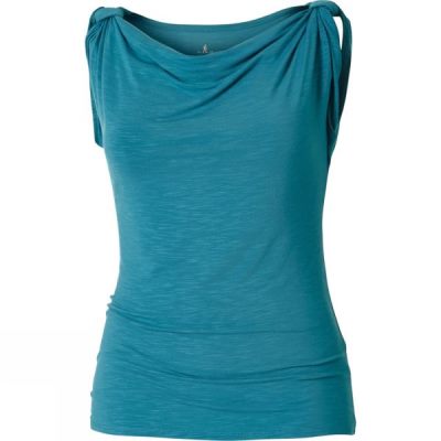 Top Royal Robbins Noe Manga Corta Mujer - Turquesa - Chile VYJ816732